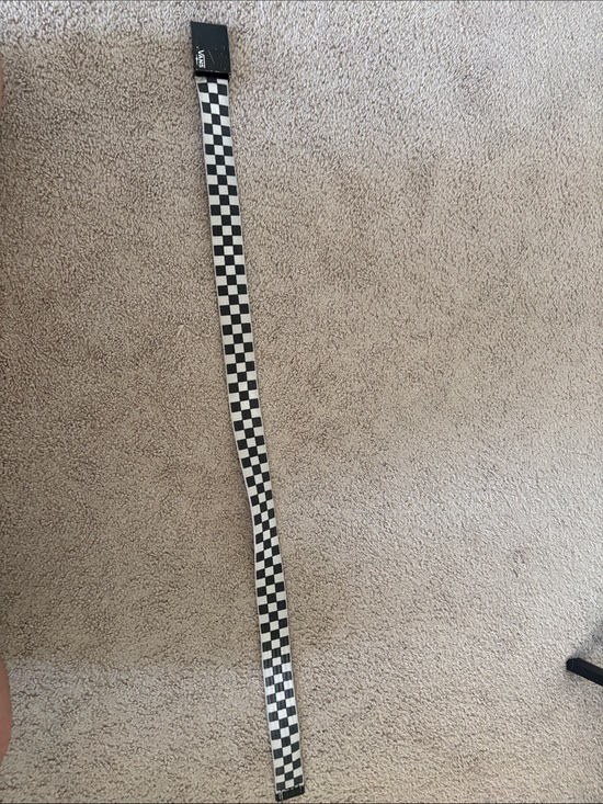 Vans Other - Vans Checkerboard Web Belt in Black and White